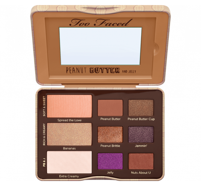 Палетка теней для век Too Faced Peanut Butter And Jelly Eye Shadow Collection
